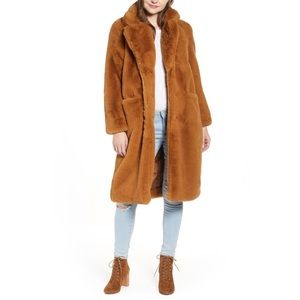 Apparis Laure Faux Fur Teddy Bear Coat